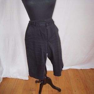 Old Navy, Black pants, 15" inseam , button waist